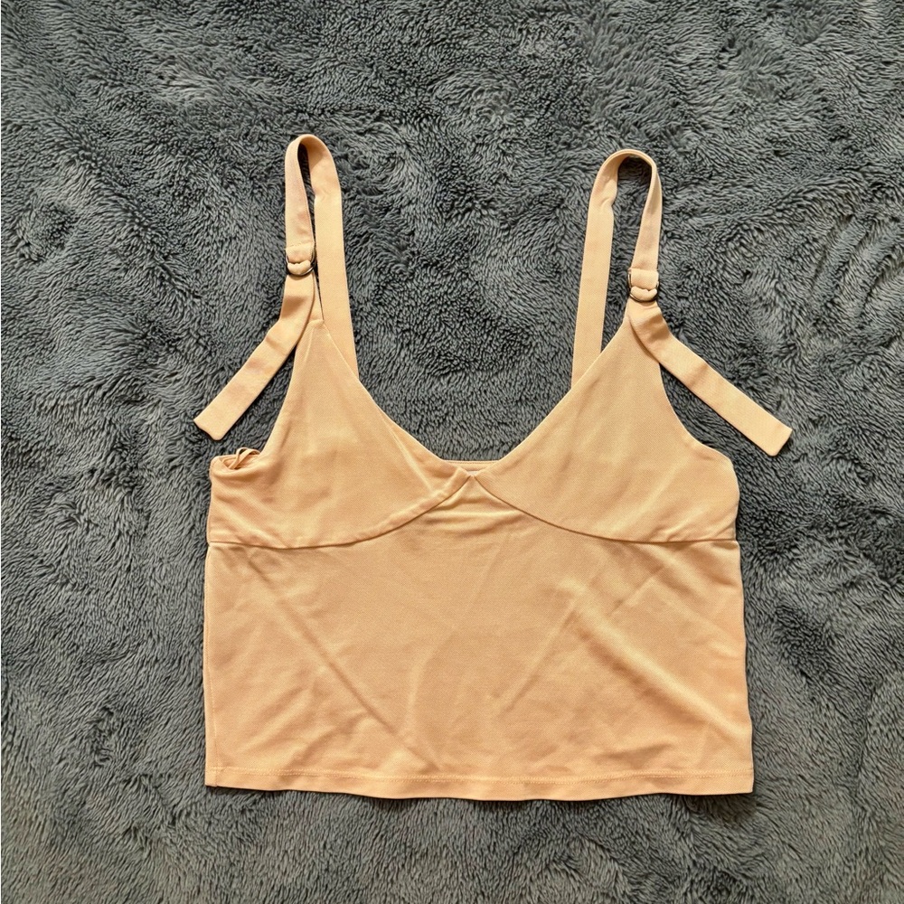 Zara Trafaluc Blush Pink Crop Top - Small